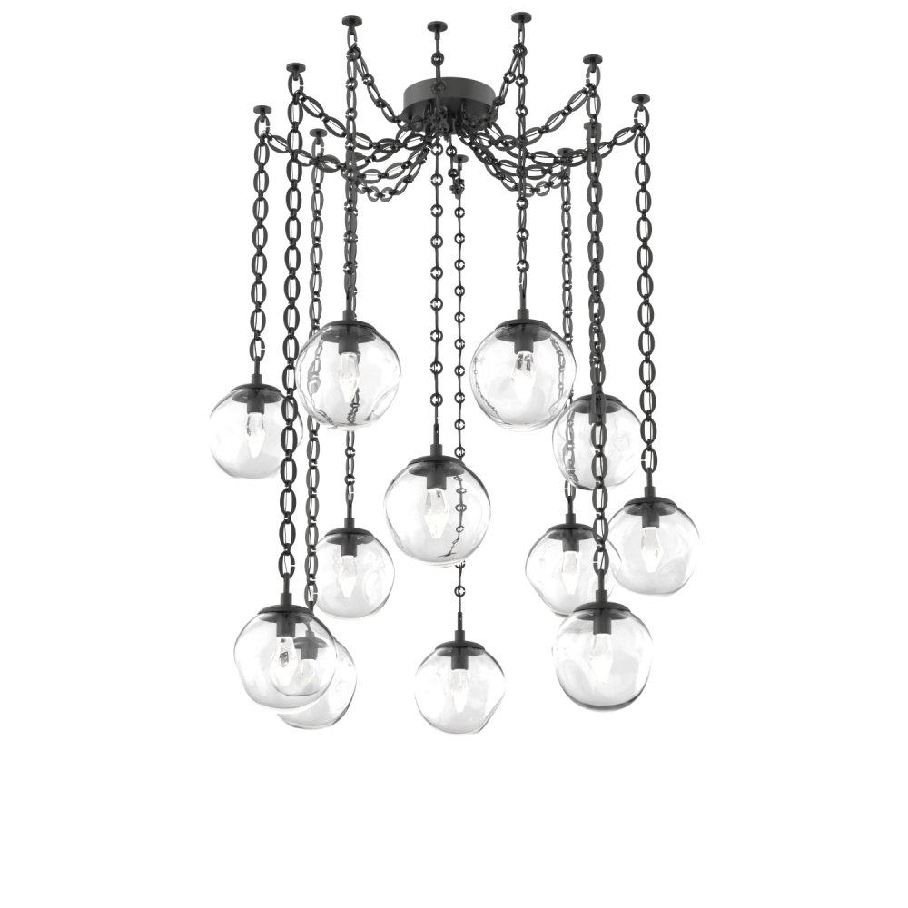 Aster LED Multi Light Pendant Multi Port Canopy Matte Black