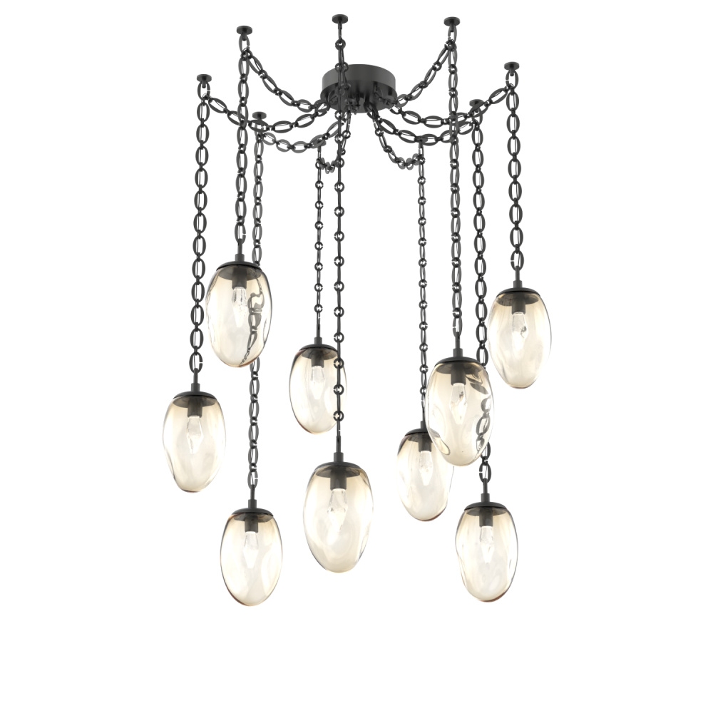 Meteo LED Multi Light Pendant Matte Black