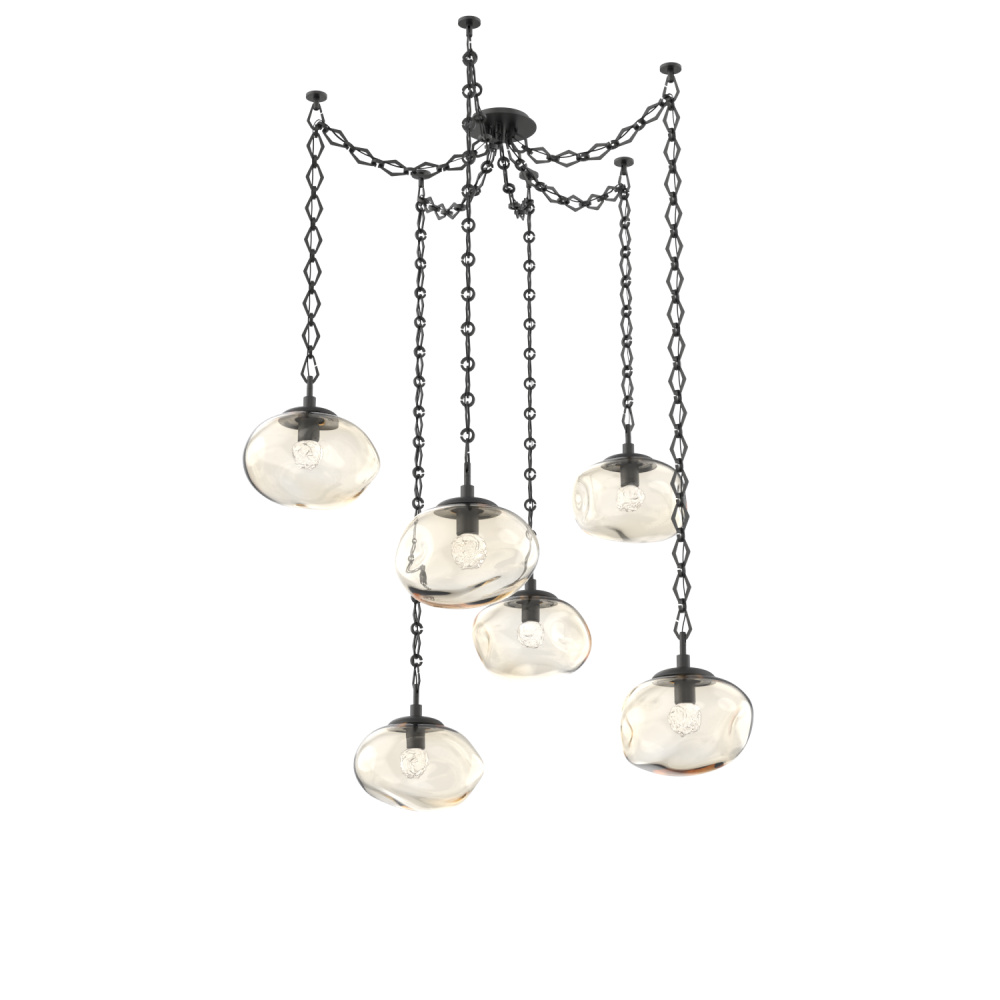 Nova LED Multi Light Pendant Matte Black