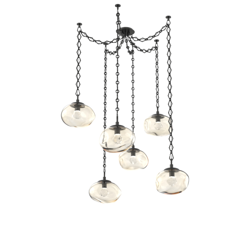 Nova LED Multi Light Pendant Matte Black