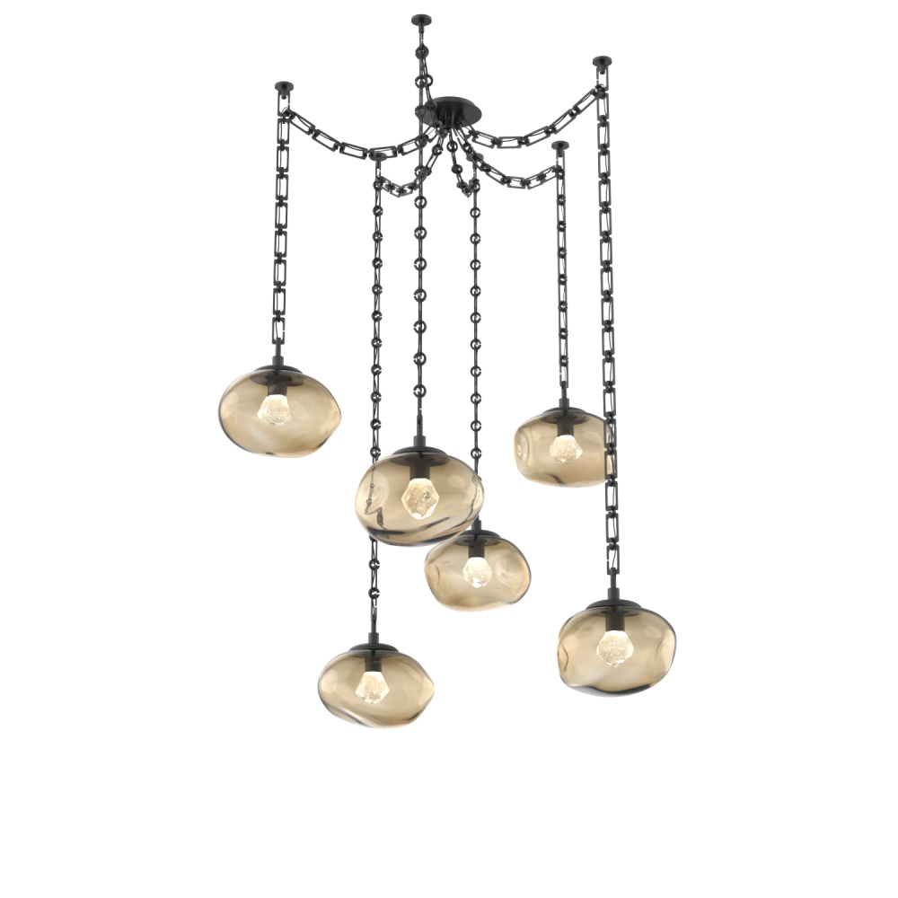 Nova LED Multi Light Pendant Matte Black