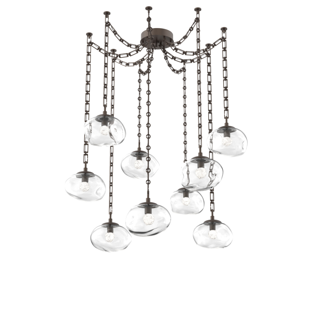 Nova LED Multi Light Pendant Flat Bronze