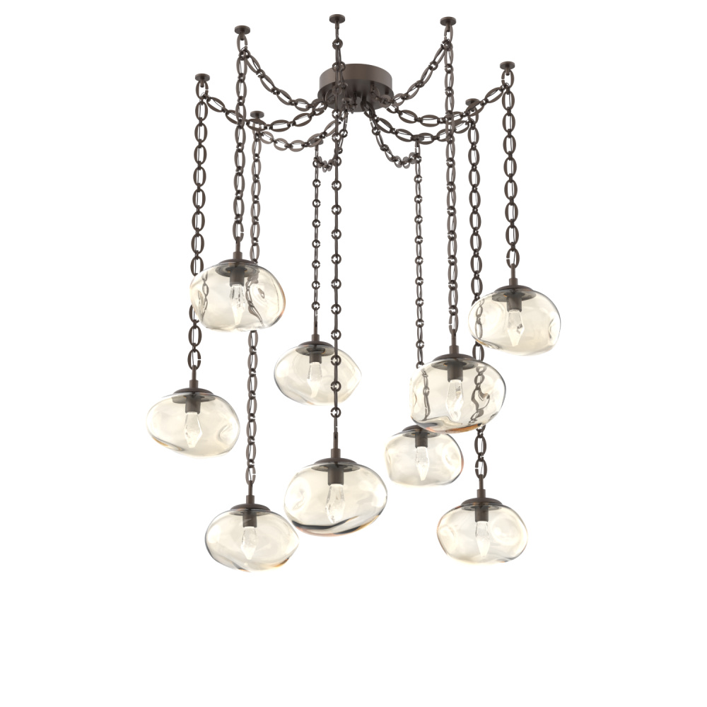 Nova LED Multi Light Pendant Flat Bronze