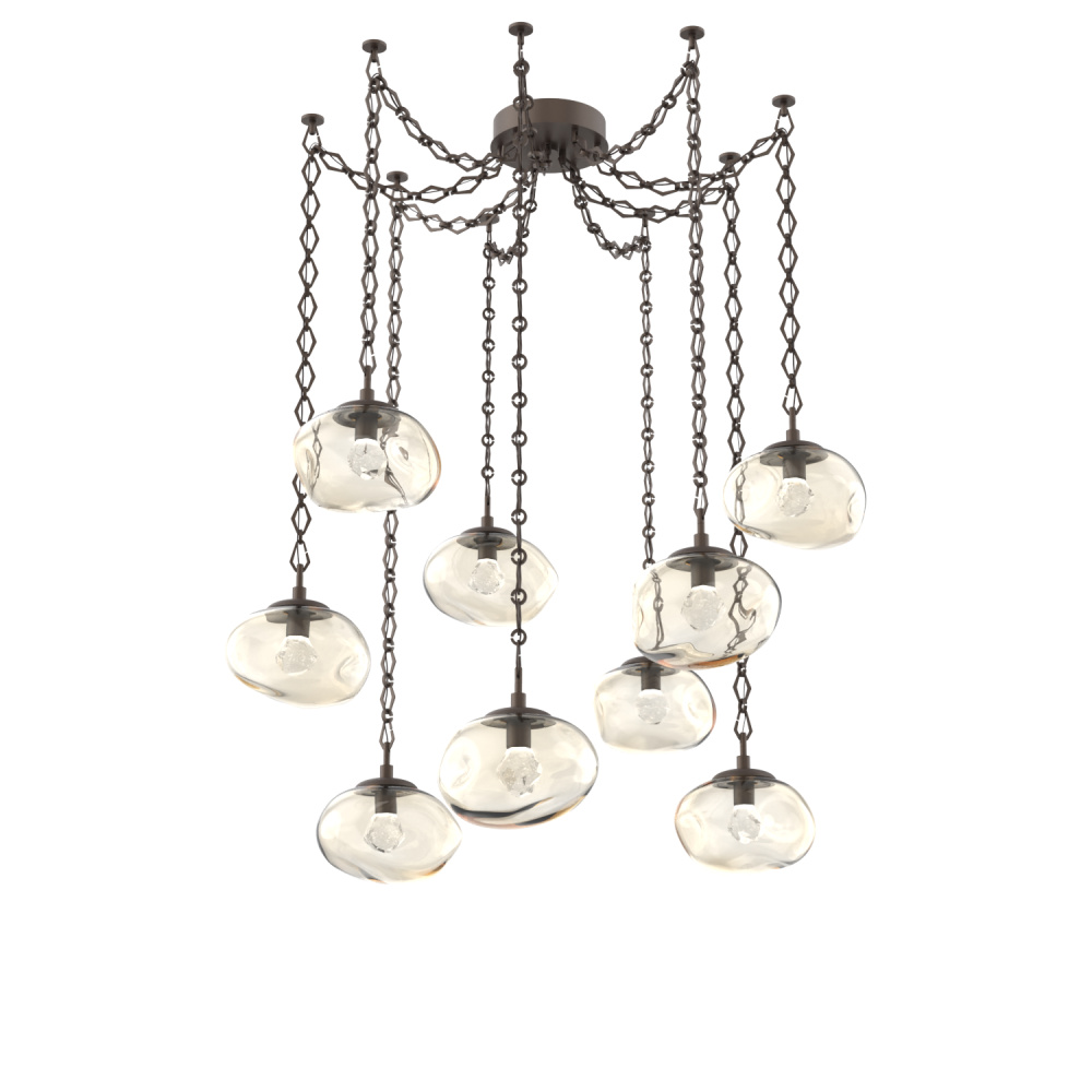 Nova LED Multi Light Pendant Flat Bronze