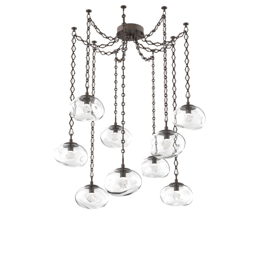 Nova LED Multi Light Pendant Flat Bronze