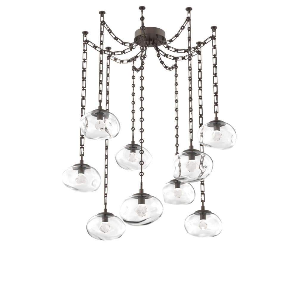 Nova LED Multi Light Pendant Flat Bronze