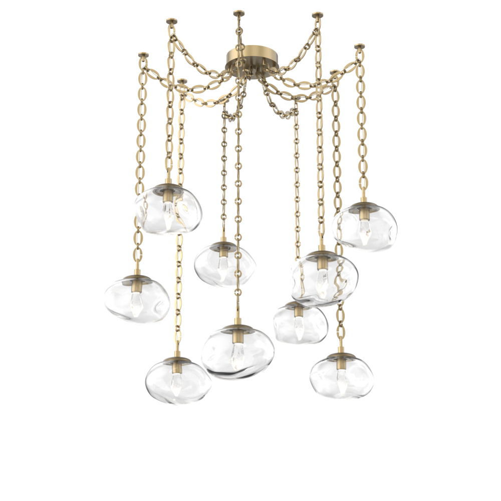 Nova LED Multi Light Pendant Gilded Brass