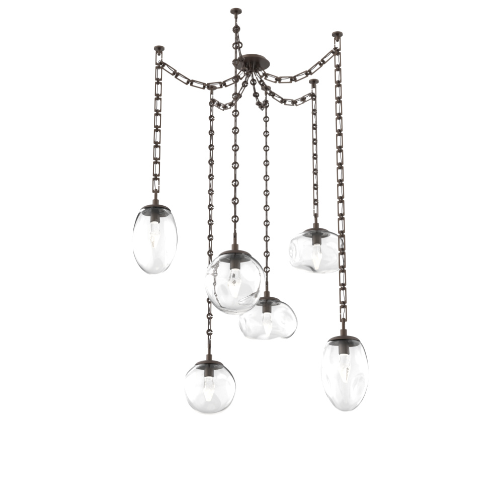 Cosmos LED Multi Light Pendant Flat Bronze