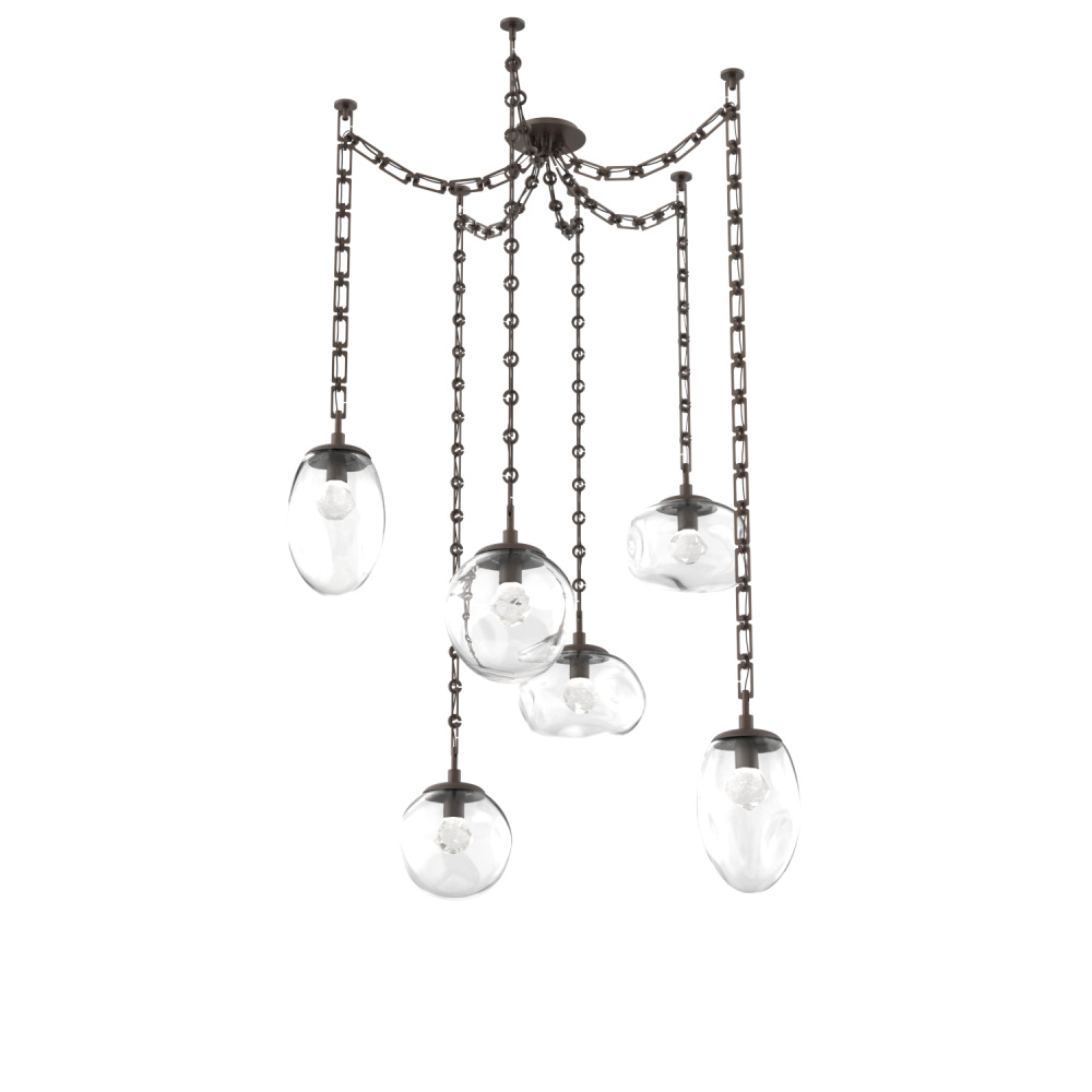 Cosmos LED Multi Light Pendant Flat Bronze