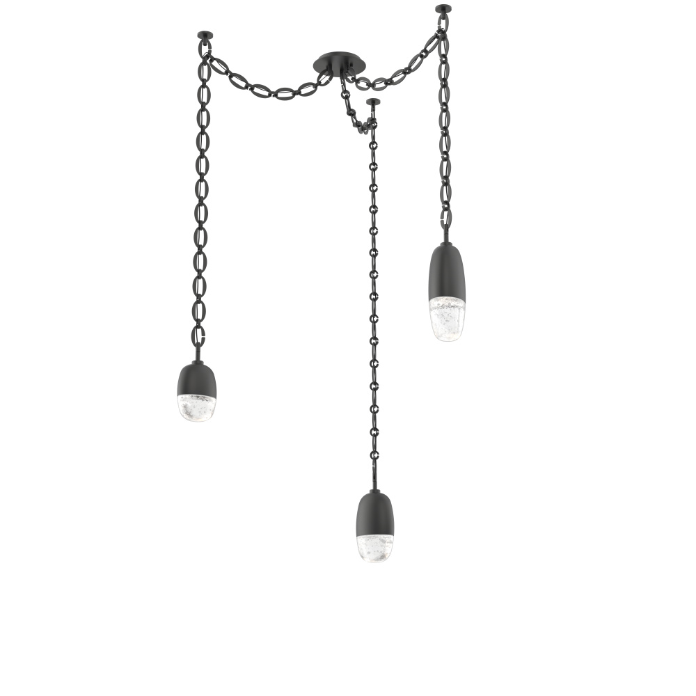Pebble Multi Light Pendant Matte Black