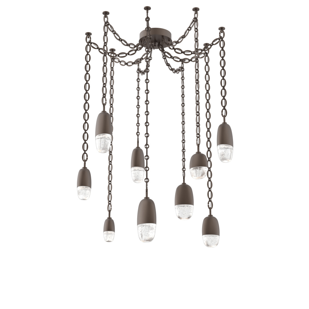 Pebble Multi Light Pendant Flat Bronze