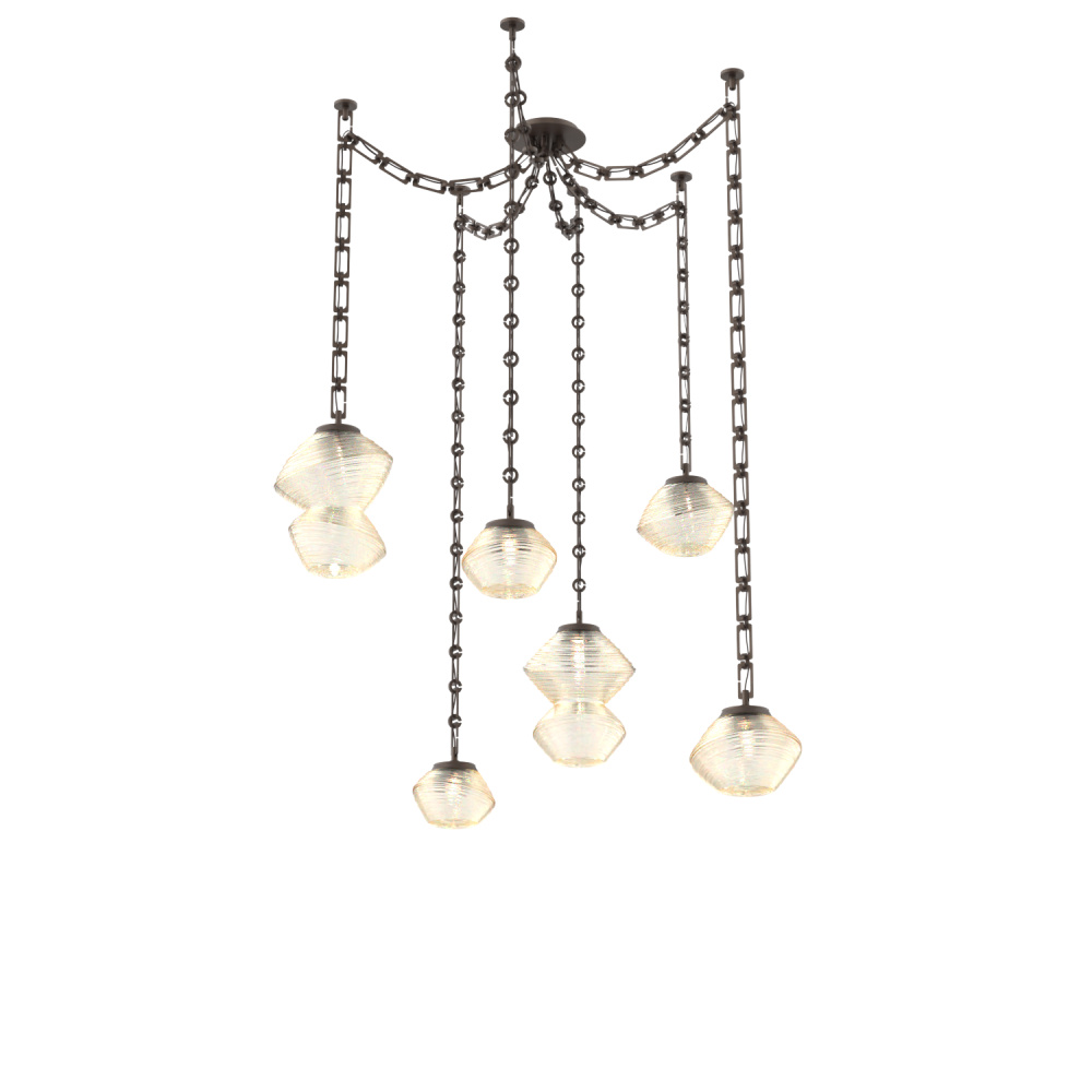 Mesa Multi Light Pendant Flat Bronze