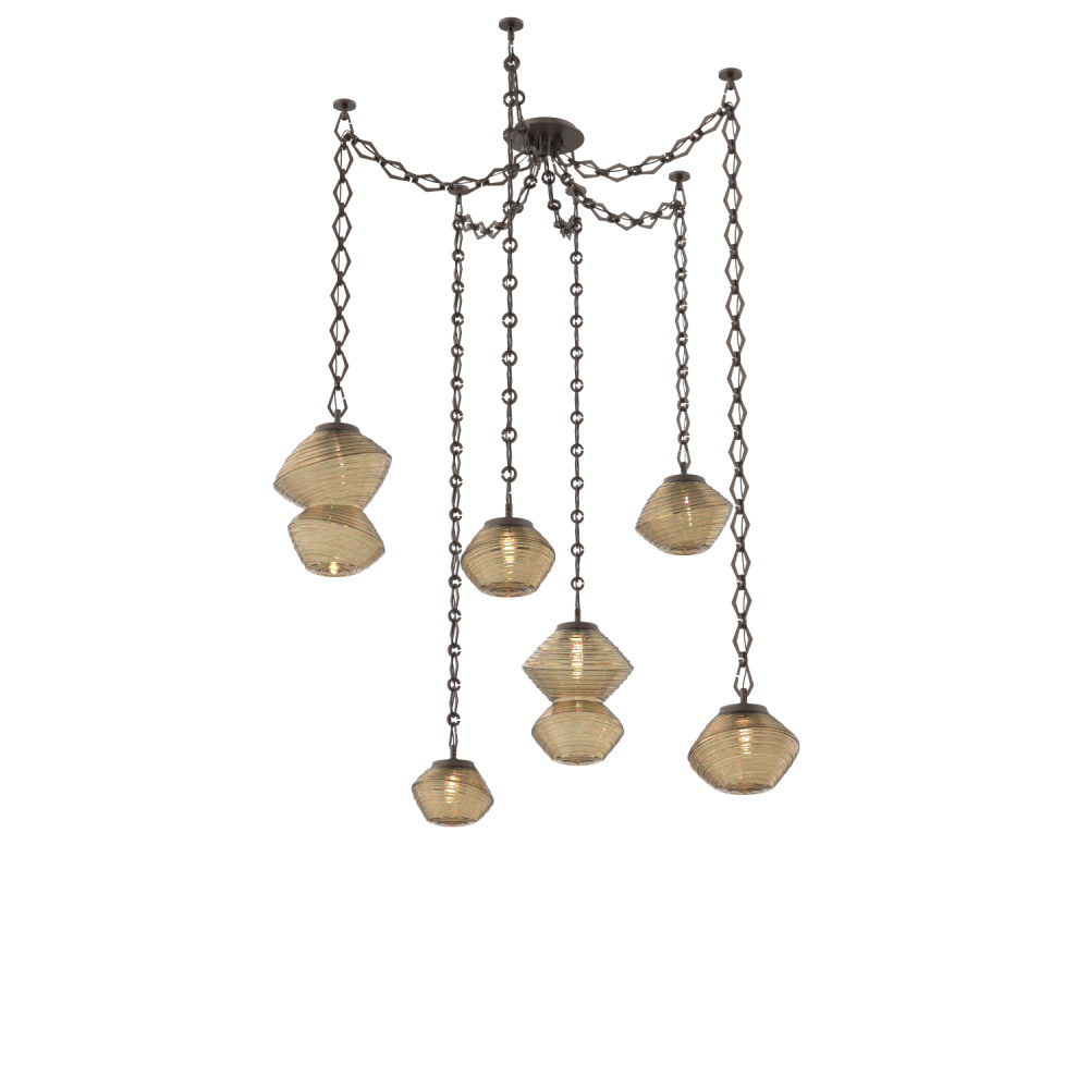 Mesa Multi Light Pendant Flat Bronze