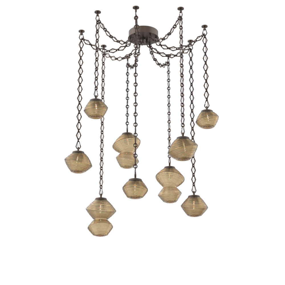 Mesa Multi Light Pendant Flat Bronze