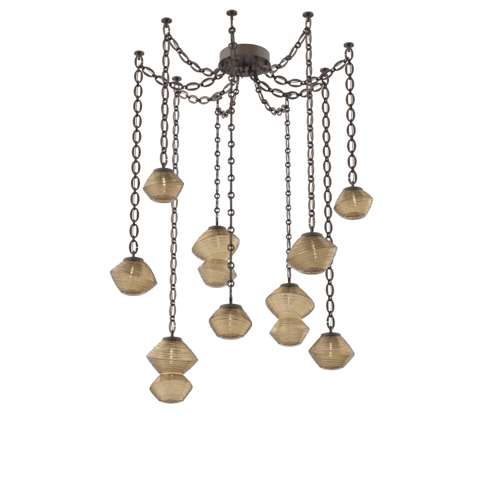 Mesa Multi Light Pendant Flat Bronze