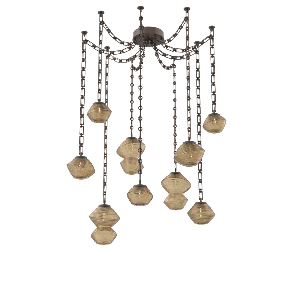 Mesa Multi Light Pendant Flat Bronze
