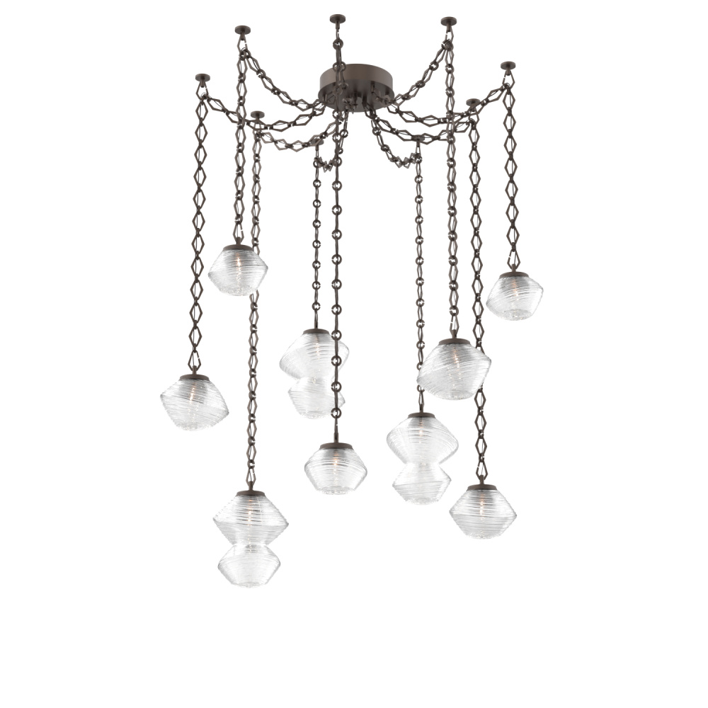 Mesa Multi Light Pendant Flat Bronze