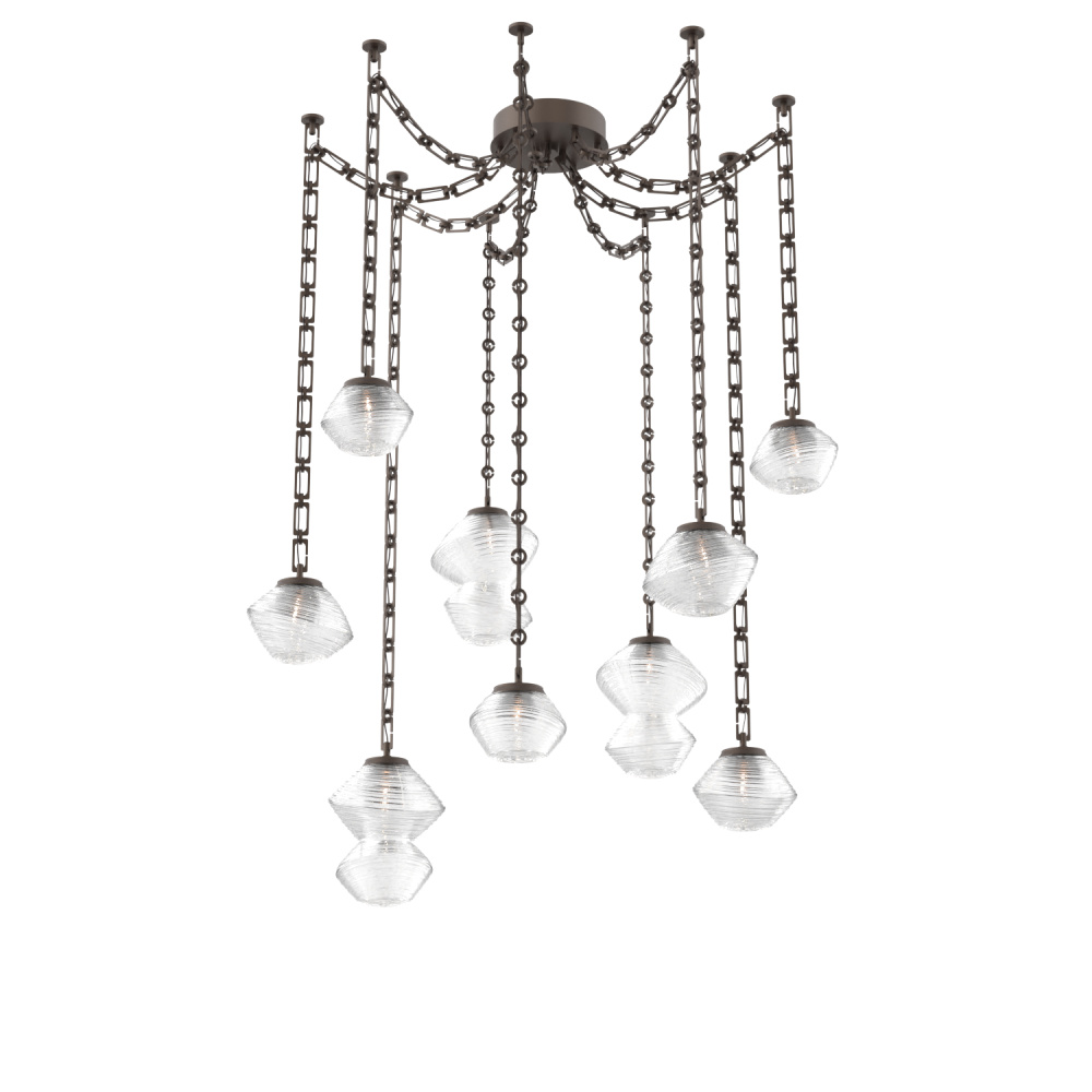 Mesa Multi Light Pendant Flat Bronze
