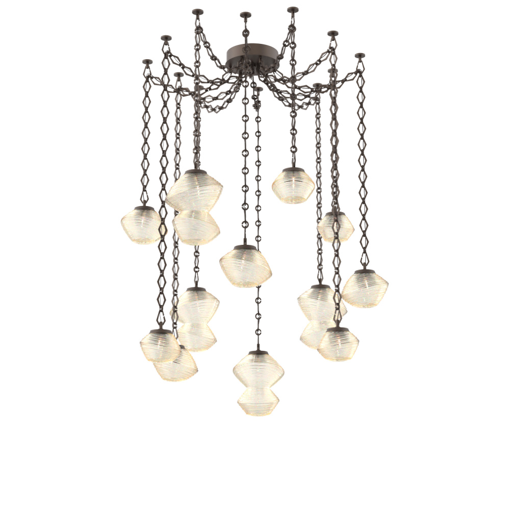 Mesa Multi Light Pendant Flat Bronze