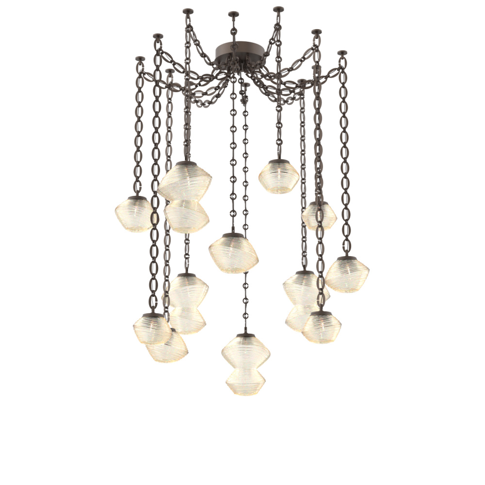 Mesa Multi Light Pendant Flat Bronze