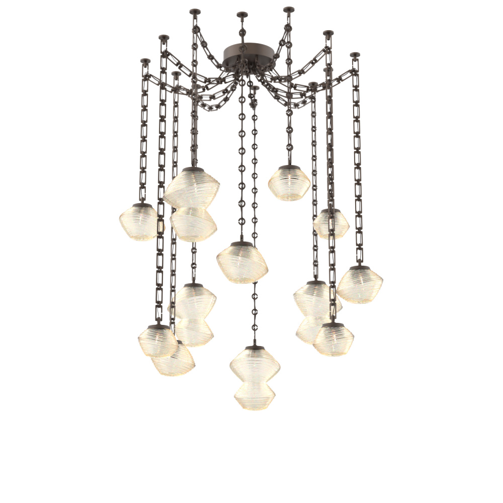 Mesa Multi Light Pendant Flat Bronze