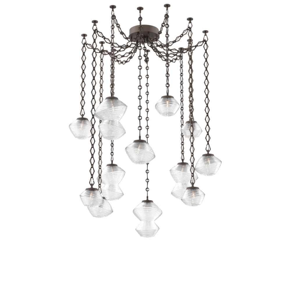 Mesa Multi Light Pendant Flat Bronze