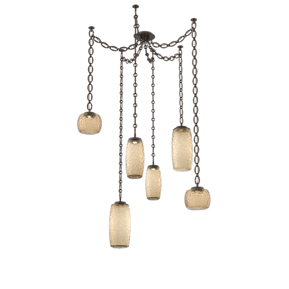 Vessel Multi Light Pendant Flat Bronze