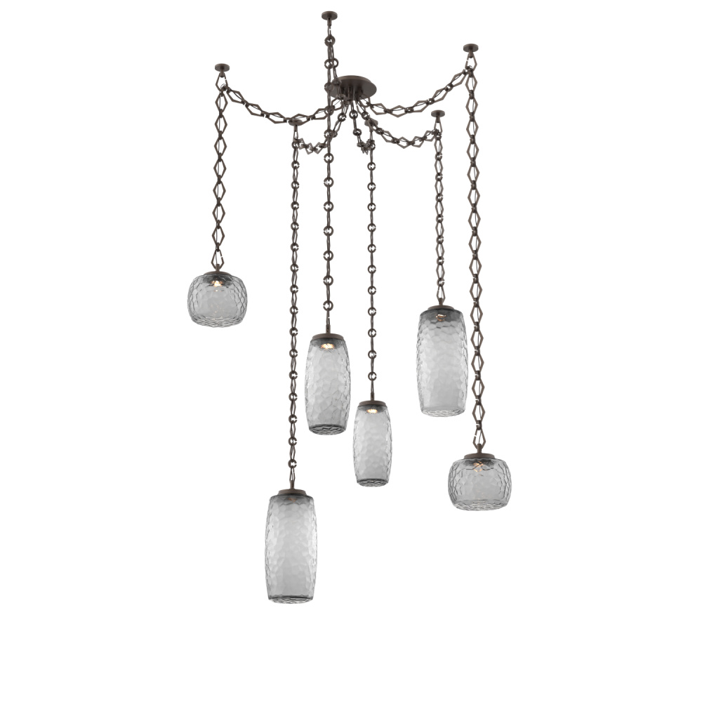 Vessel Multi Light Pendant Flat Bronze