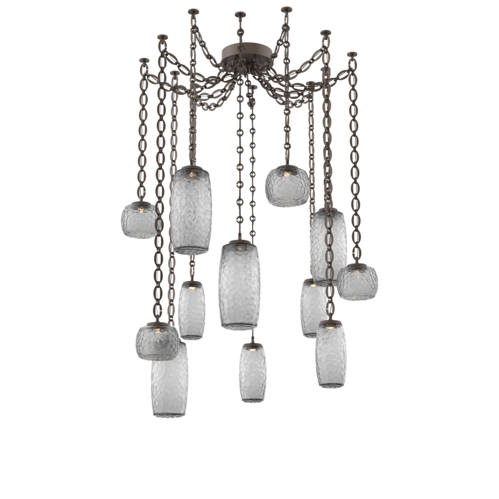 Vessel Multi Light Pendant Flat Bronze