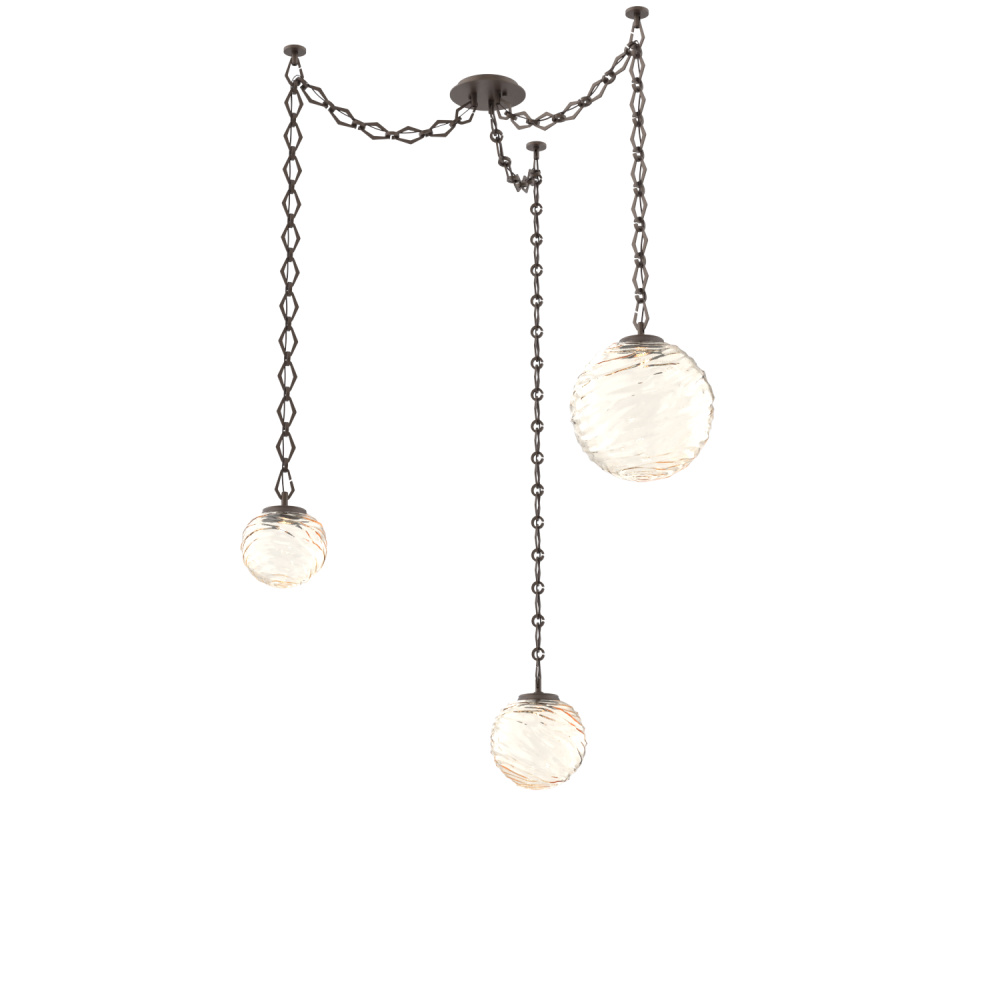 Gaia Multi Light Pendant Flat Bronze