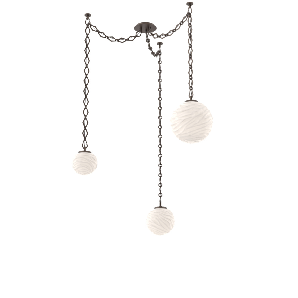 Gaia Multi Light Pendant Flat Bronze