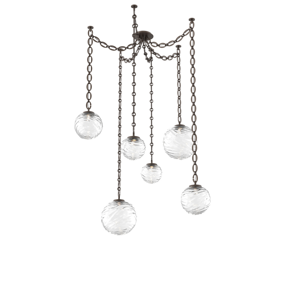Gaia Multi Light Pendant Flat Bronze