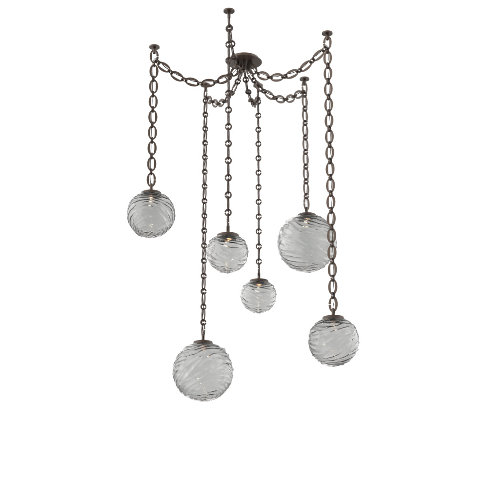 Gaia Multi Light Pendant Flat Bronze
