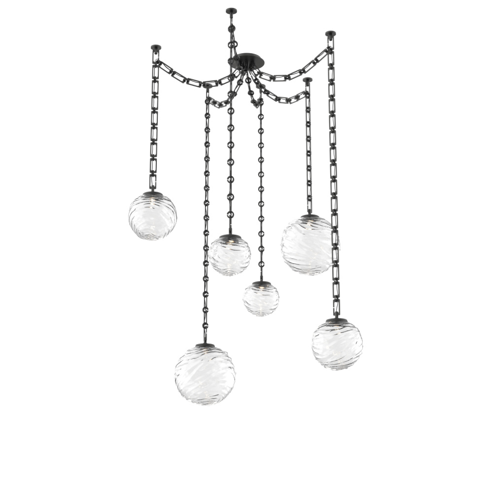 Gaia Multi Light Pendant Matte Black