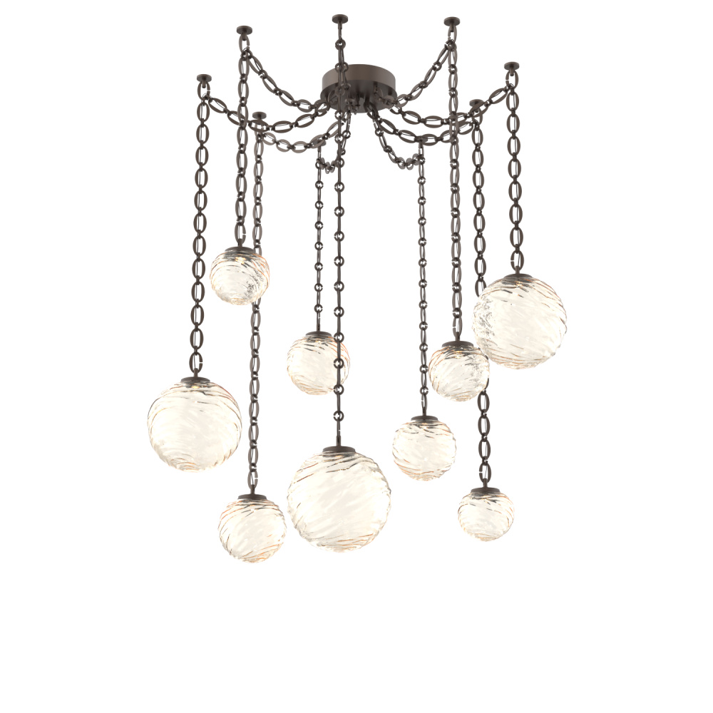 Gaia Multi Light Pendant Flat Bronze
