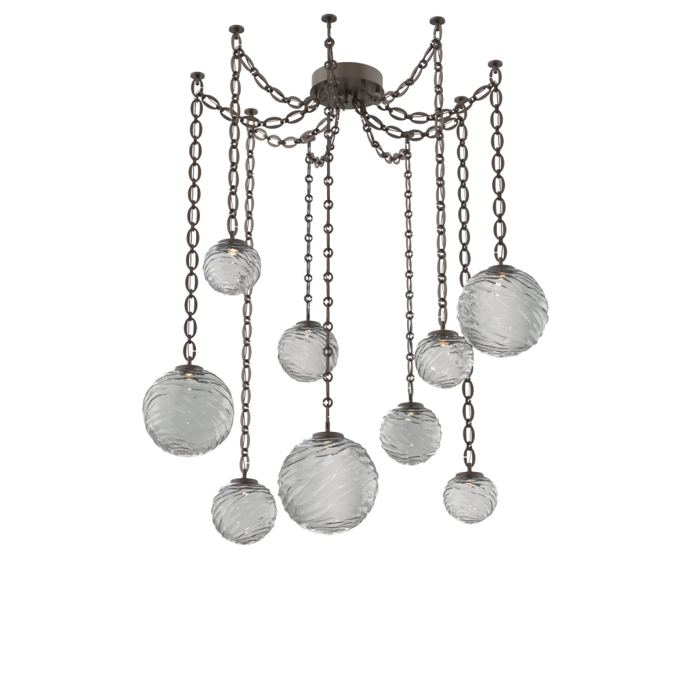 Gaia Multi Light Pendant Flat Bronze