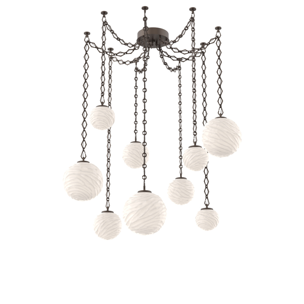 Gaia Multi Light Pendant Flat Bronze