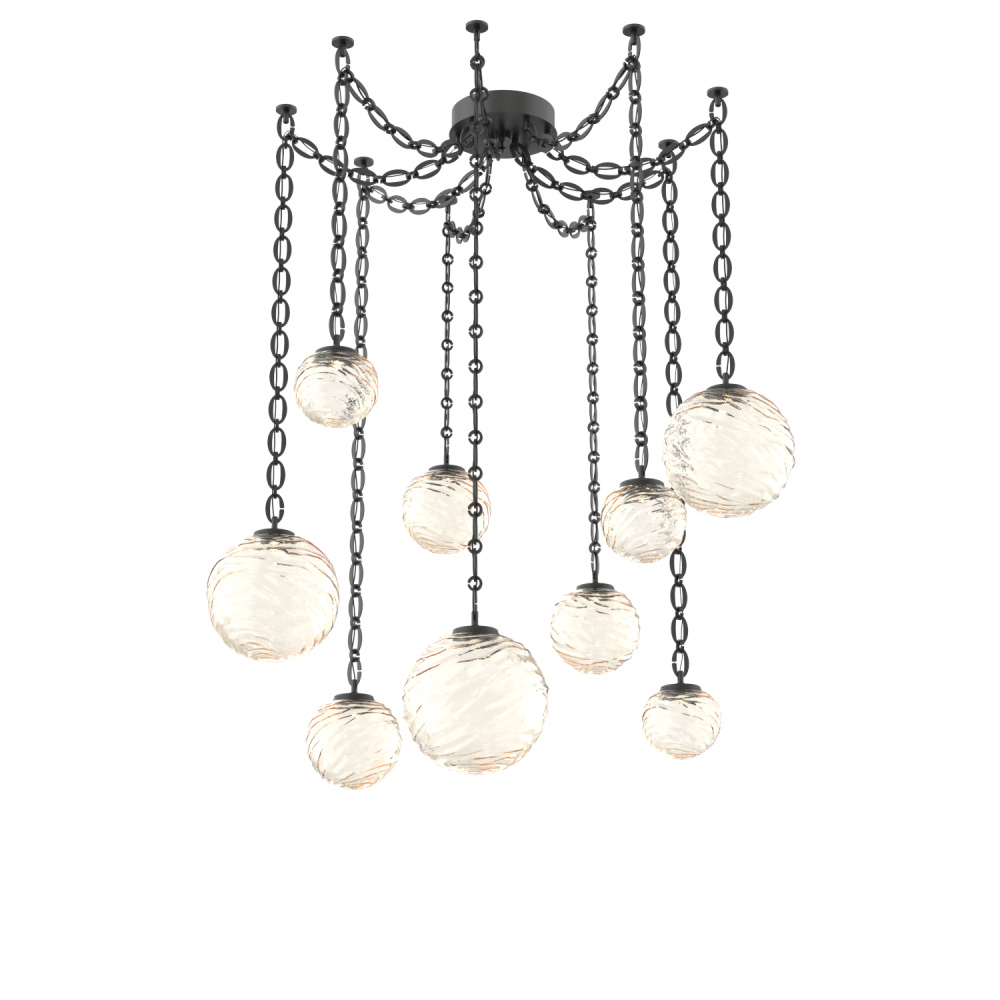 Gaia Multi Light Pendant Matte Black