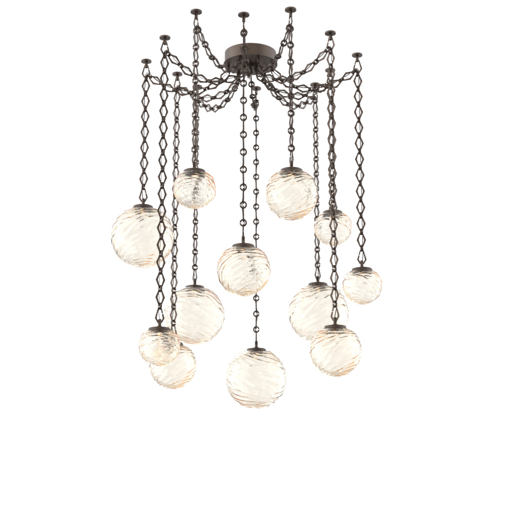 Gaia Multi Light Pendant Flat Bronze