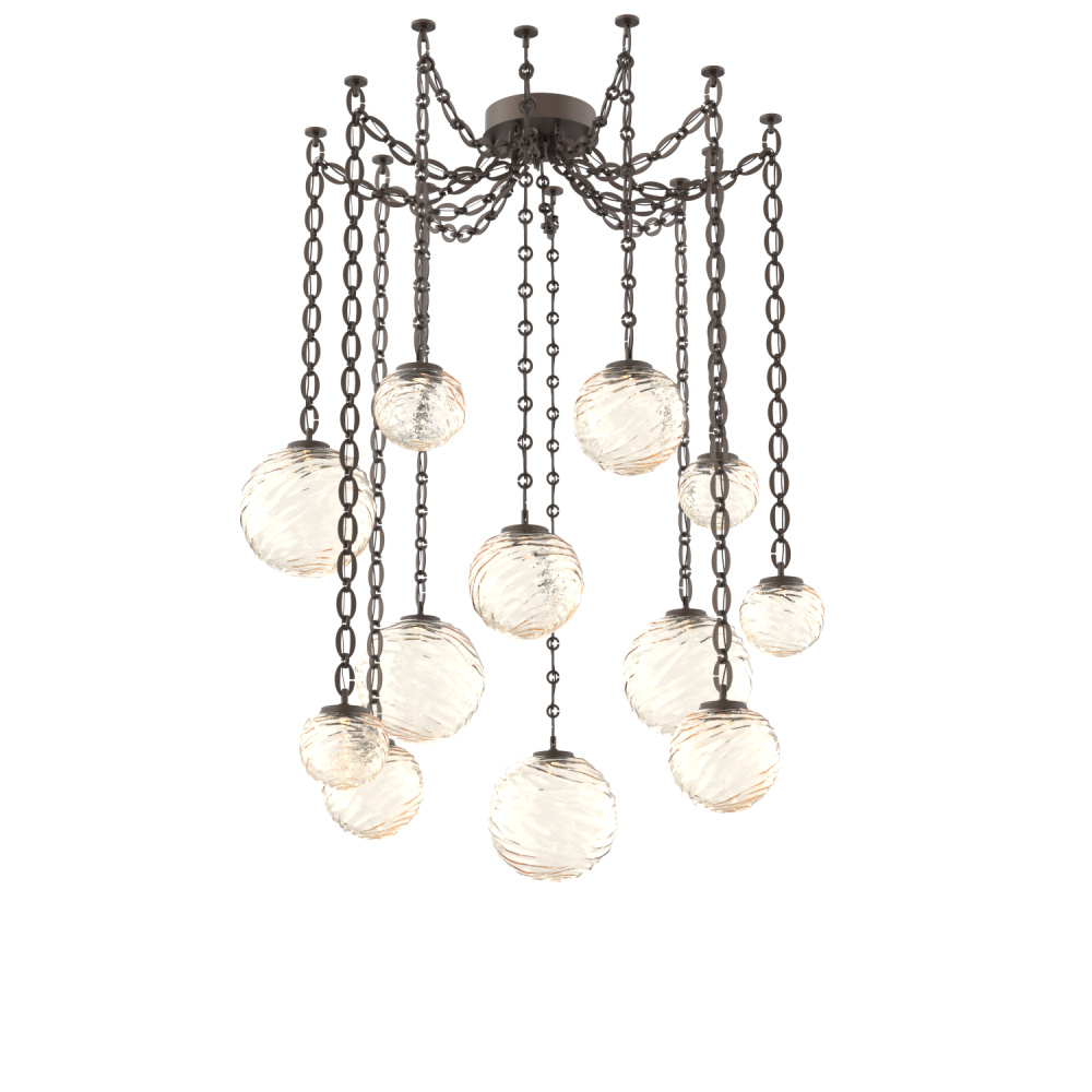 Gaia Multi Light Pendant Flat Bronze