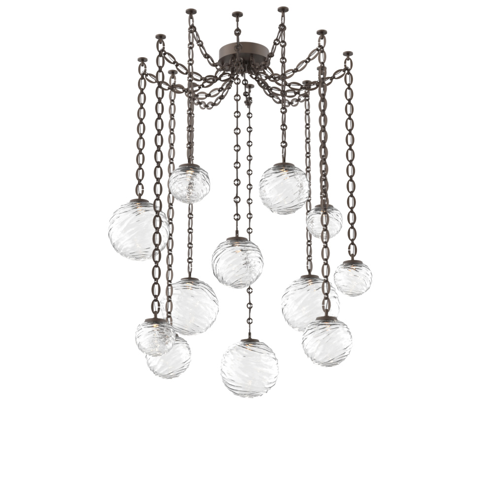 Gaia Multi Light Pendant Flat Bronze