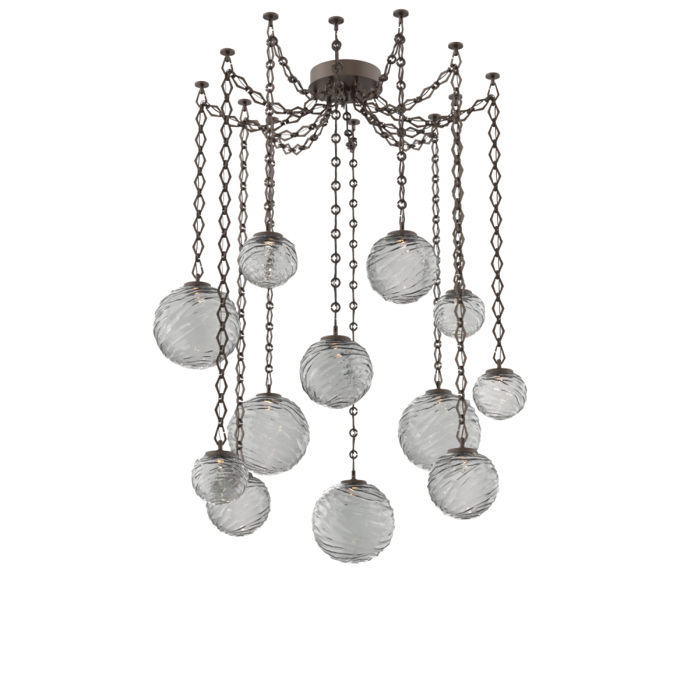 Gaia Multi Light Pendant Flat Bronze