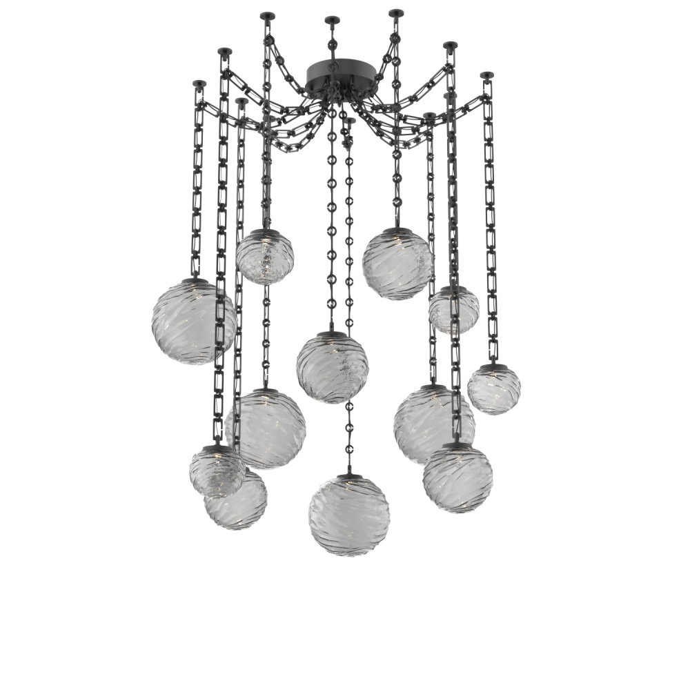 Gaia Multi Light Pendant Matte Black