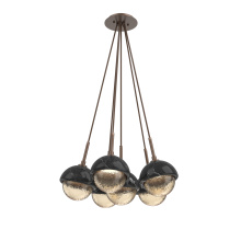 Hammerton CHB0093-0F-BB-A-C01-L1-BM - Cabochon Multi Light Pendant Single Port Canopy Burnished Bronze