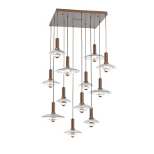 Hammerton CHB0098-12-BB-CG-C01-L3 - Cirrus Square 12pc Multi-Pendant