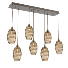 Hammerton PLB0035-07-FB-OB-C01-E2 - Ellisse Linear 7pc Multi-Pendant