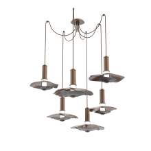 Hammerton SCB0099-06-BB-00-C01-L3-BI - Cumulus Round 6pc Swag Multi-Pendant Chandelier