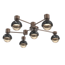 Hammerton SMB0093-H6-BB-A-L1-BM - Cabochon Flush Mount Wall Sconce Burnished Bronze
