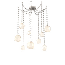 Hammerton SNB0039-09-BS-A-CH1-L1 - Gem Multi Light Pendant Multi Port Canopy Beige Silver
