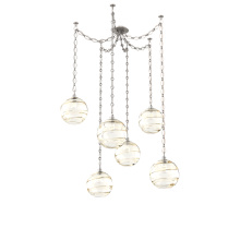 Hammerton SNB0047-06-BS-OA-CH1-E2 - Terra Multi Light Pendant Multi Port Canopy Beige Silver